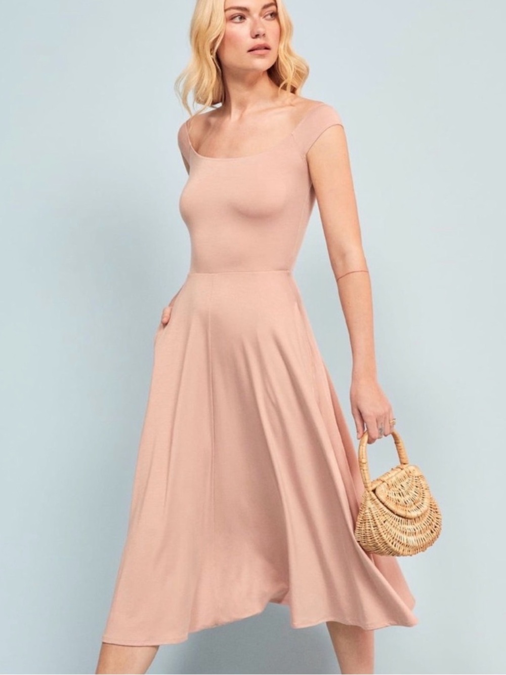 Reformation Marci Dress (Blush)